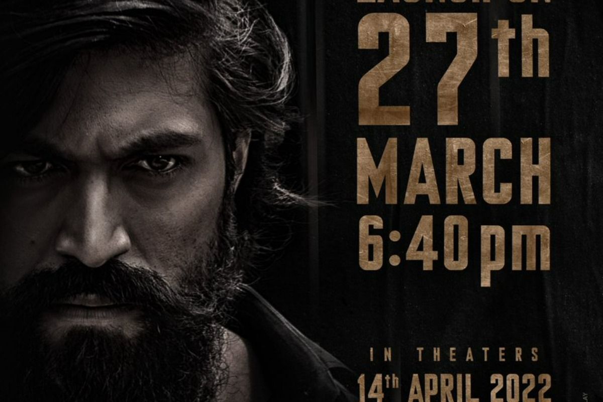 KGF 2 trailer will be released at this time on March 27