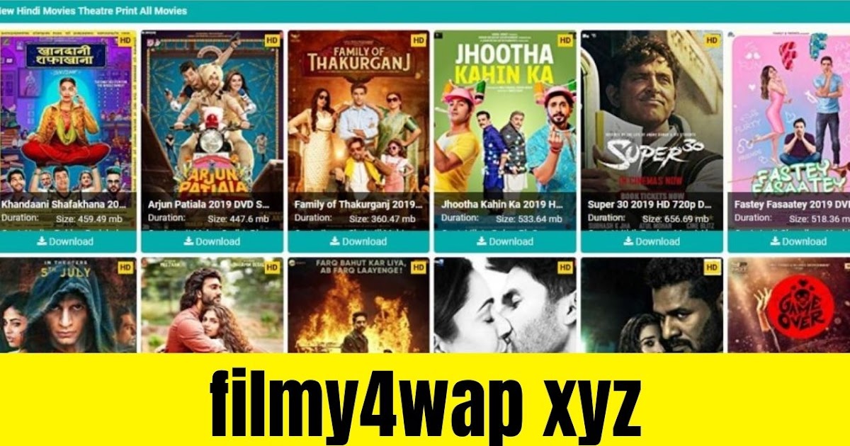 Filmy4wap – Filmy4wap xyz Bollywood HD Movies Download Filmy4web xyz Illegal Website News and Updates